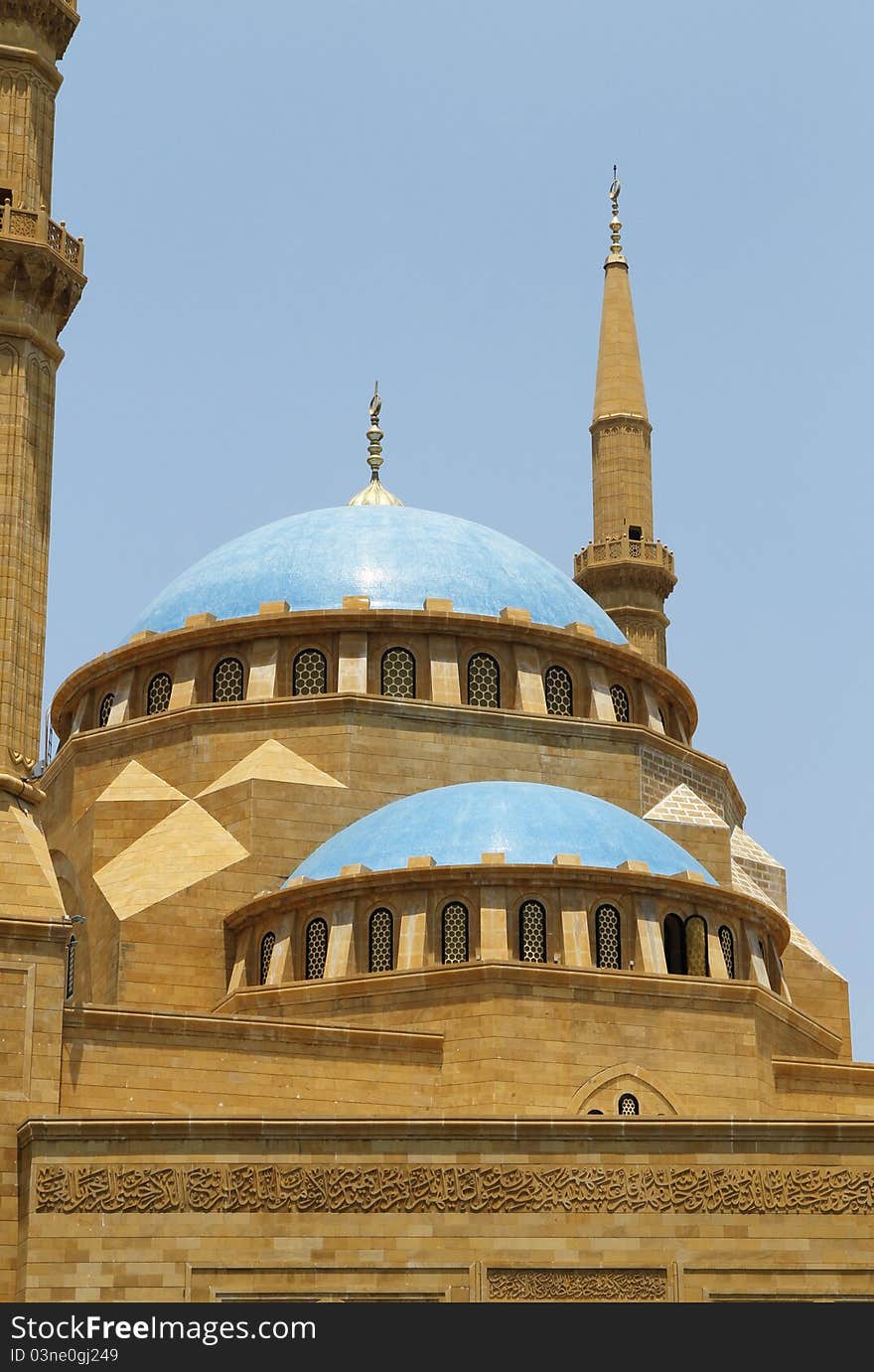 Mosque dome and minaret