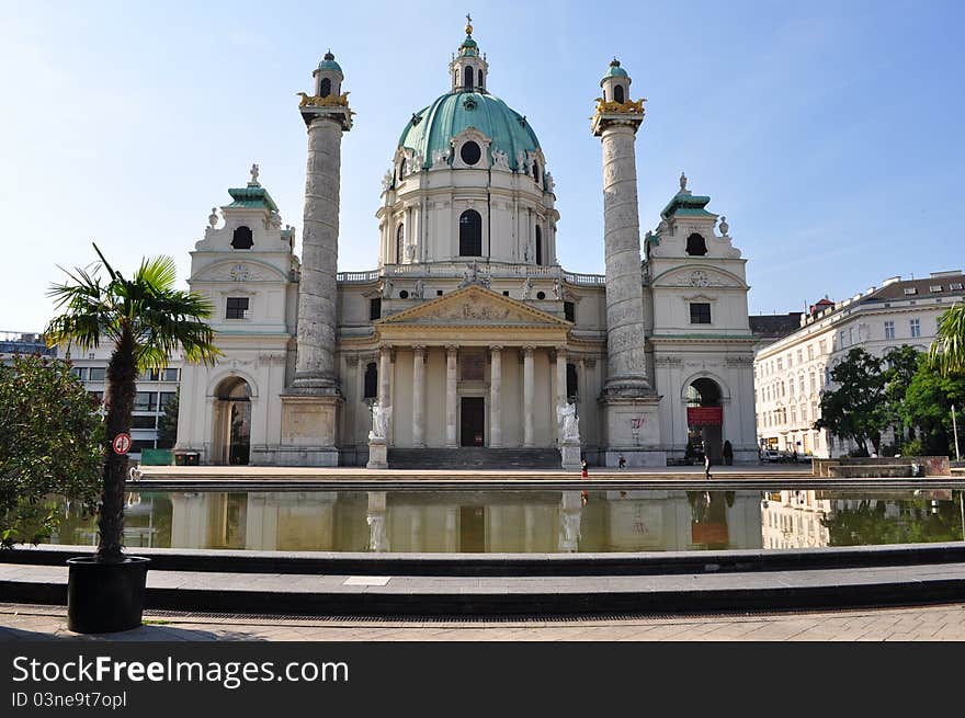 The St. Charles S Church (Germ.: Karlskirche)