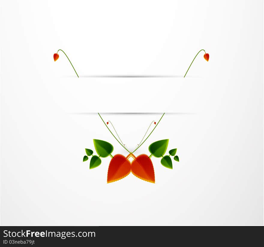 Abstract Leaves. Nature Vector Background