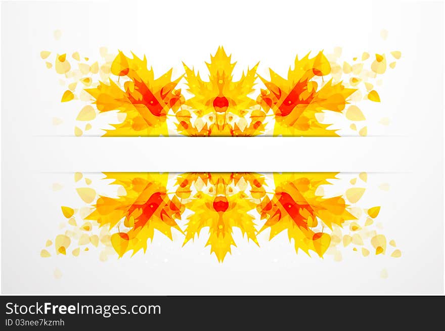 Autumn Vector Leaves Background