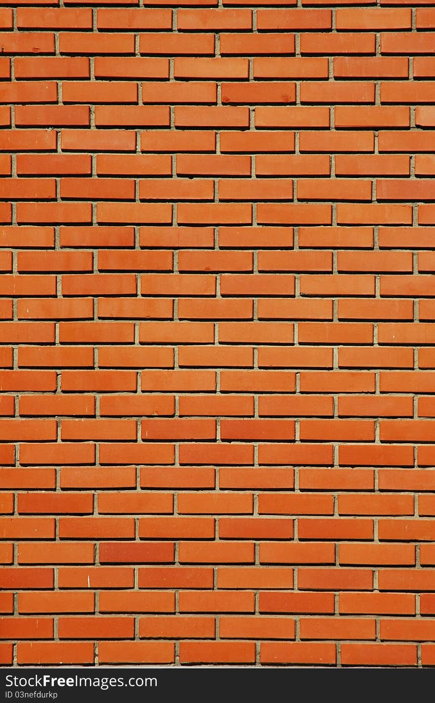 New wall made of red bricks. New wall made of red bricks