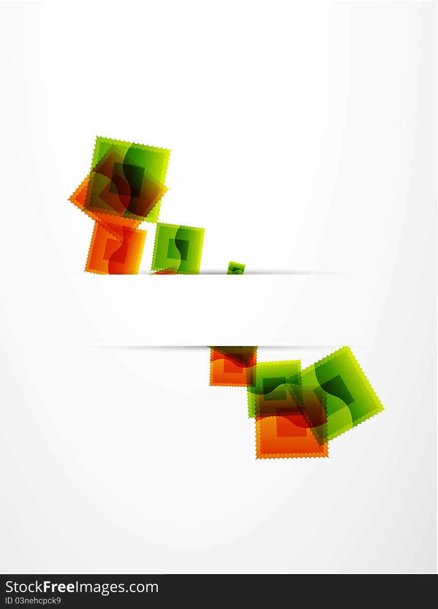 Abstract squares background