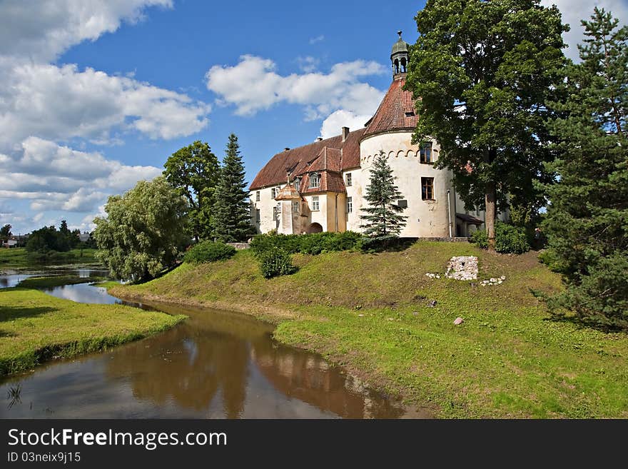 Medieval castle in Jaunpils.