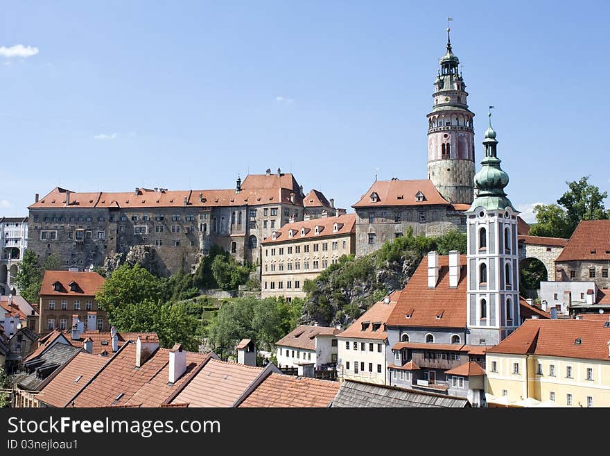 Panorarama czech town cesky krumlov Photo taken on: MAY, 2011