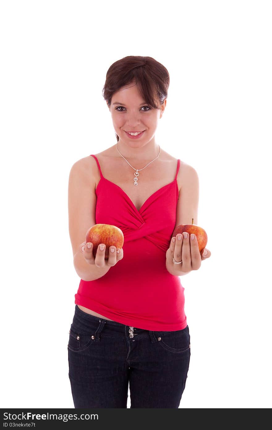 Young Woman With Fruit