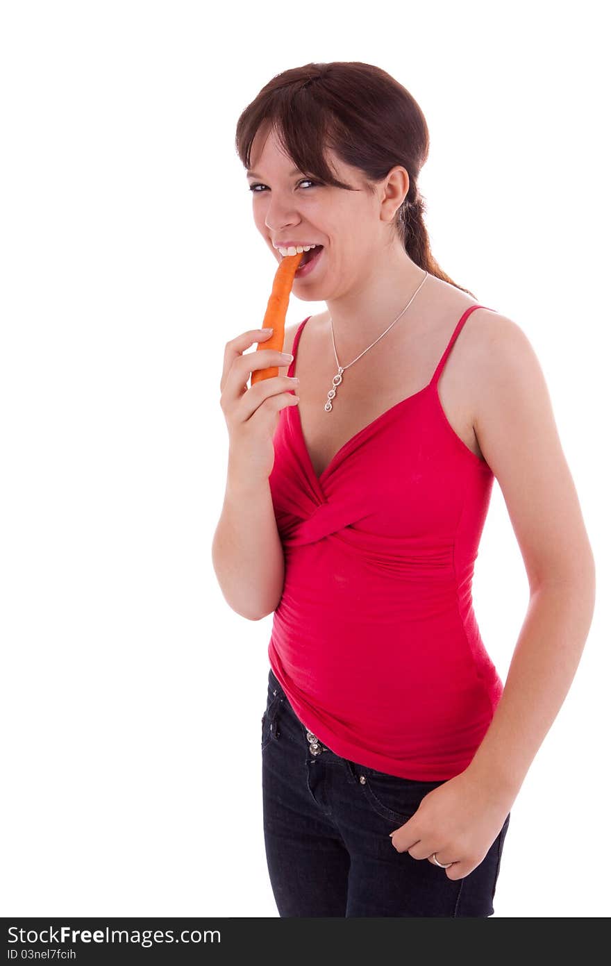 Young Woman with vegetables