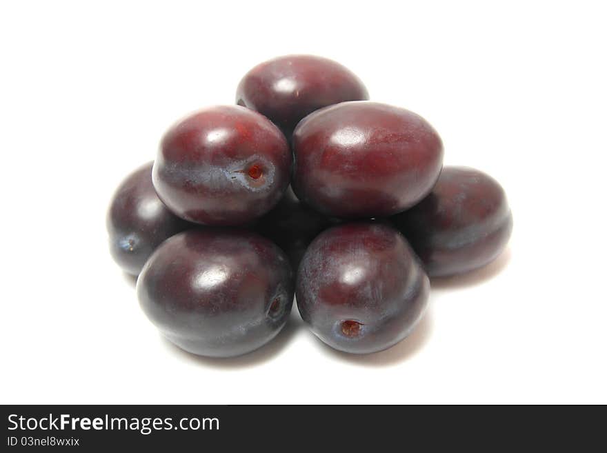 Ripe plums