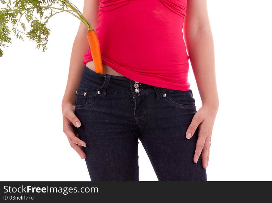 Young Woman with vegetables