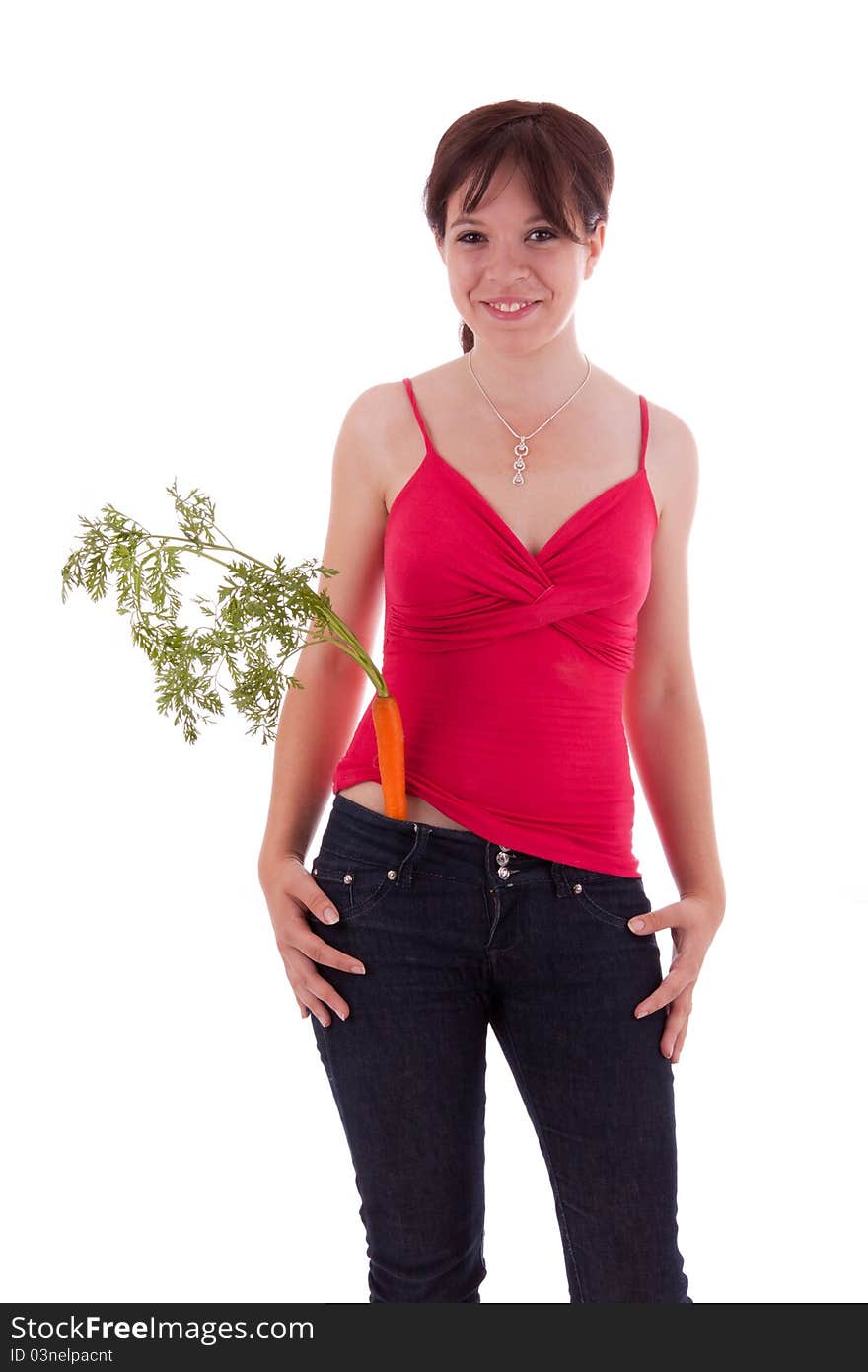 Young Woman With Vegetables