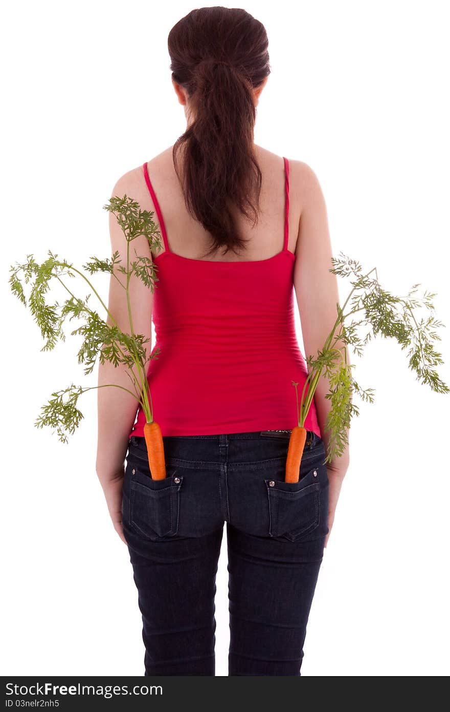 Young Woman with vegetables