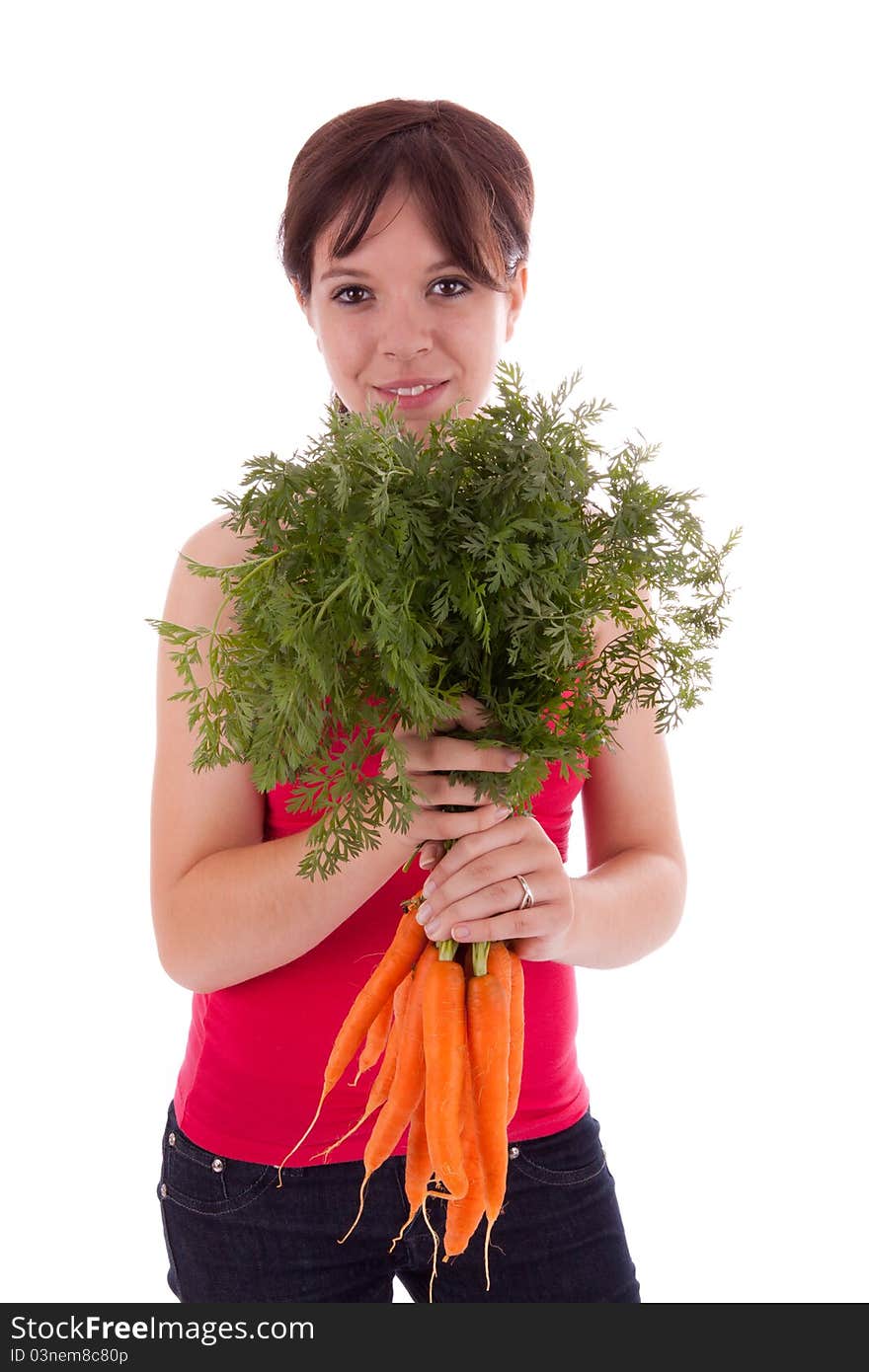 Young Woman with vegetables