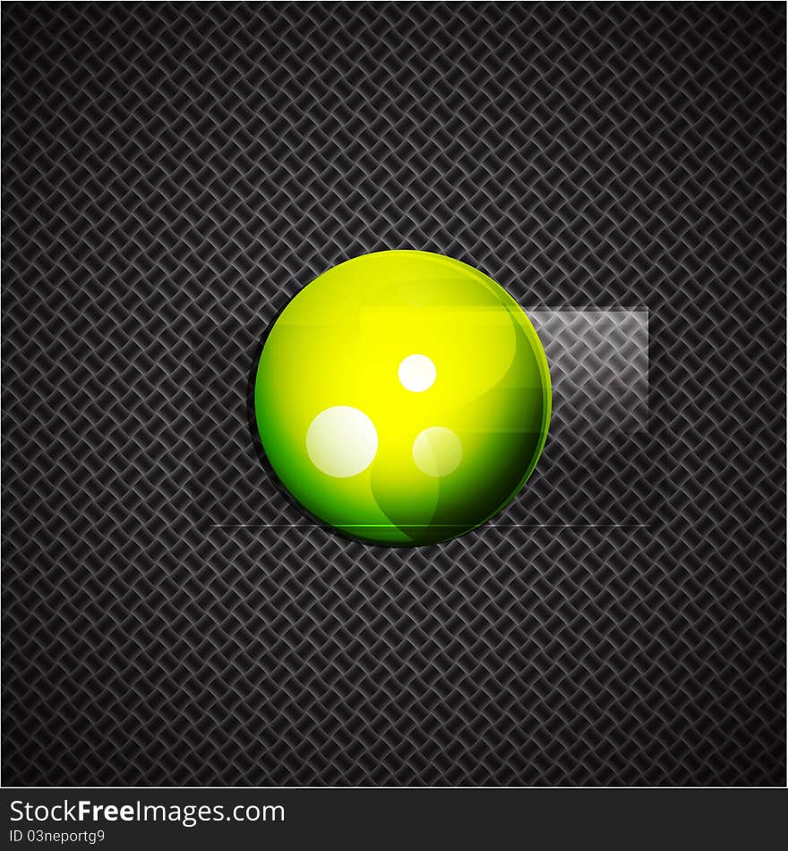 Green glass sphere  background