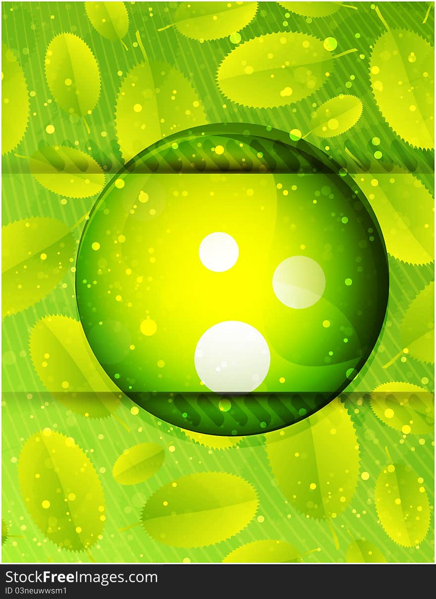 Green Glass Sphere  Background