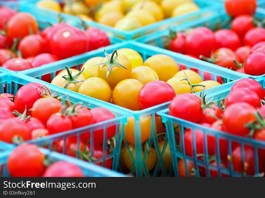 Red and Gold Cherry Tomatoes