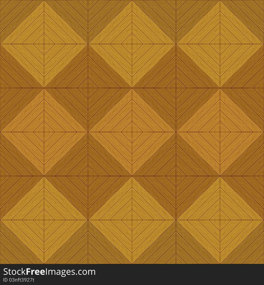 Wooden square brown parquet, seamless background. Wooden square brown parquet, seamless background