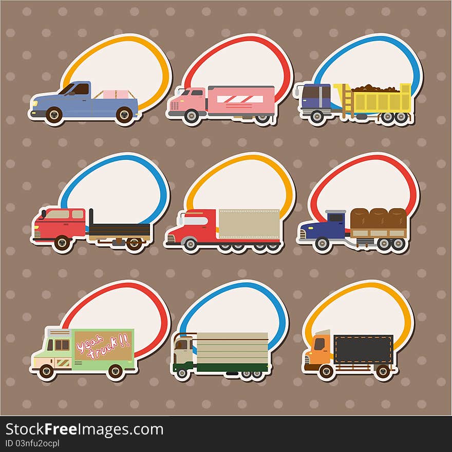 Cartoon Truck Stickers