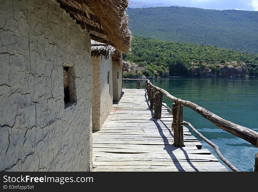 Village from B.C in ohrid. Village from B.C in ohrid