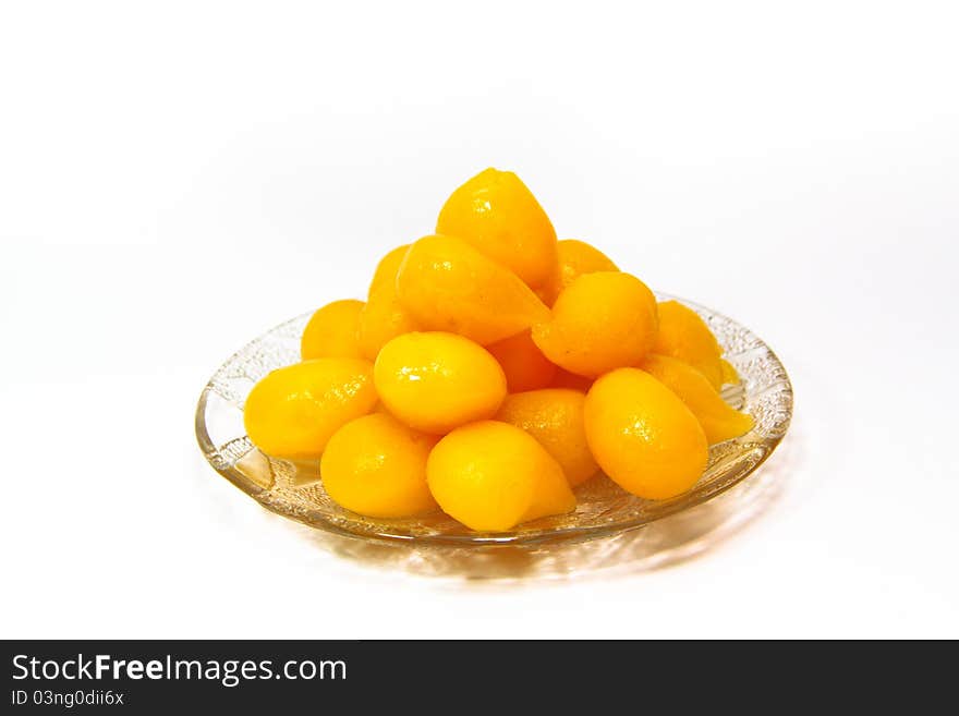 Thai dessert ,Thong Yhod or Gold Egg Yolks Drops