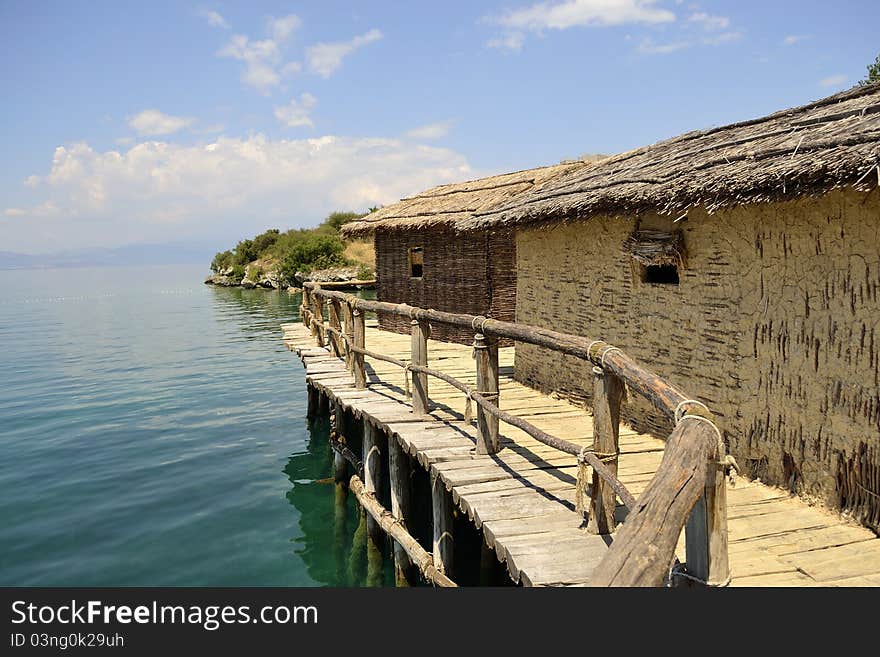 Village from B.C in ohrid. Village from B.C in ohrid