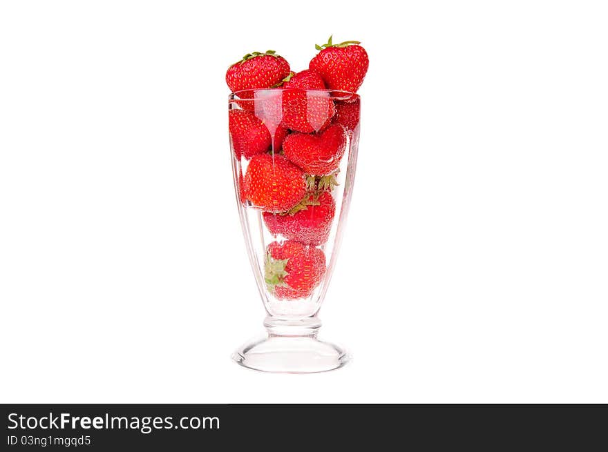 Strawberry on a white background.