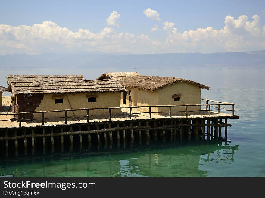 Village from B.C in ohrid. Village from B.C in ohrid