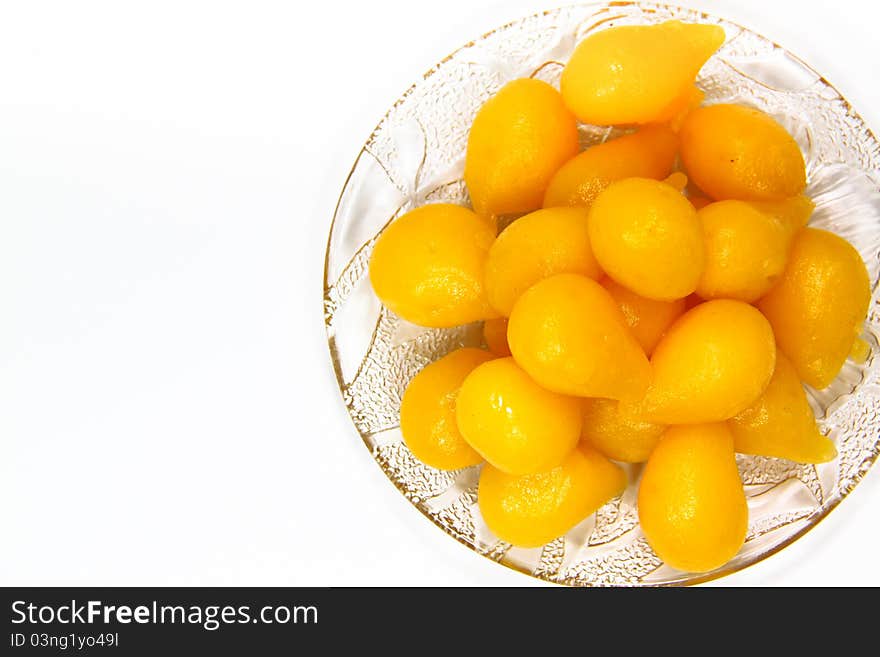 Thai dessert ,Thong Yhod or Gold Egg Yolks Drops