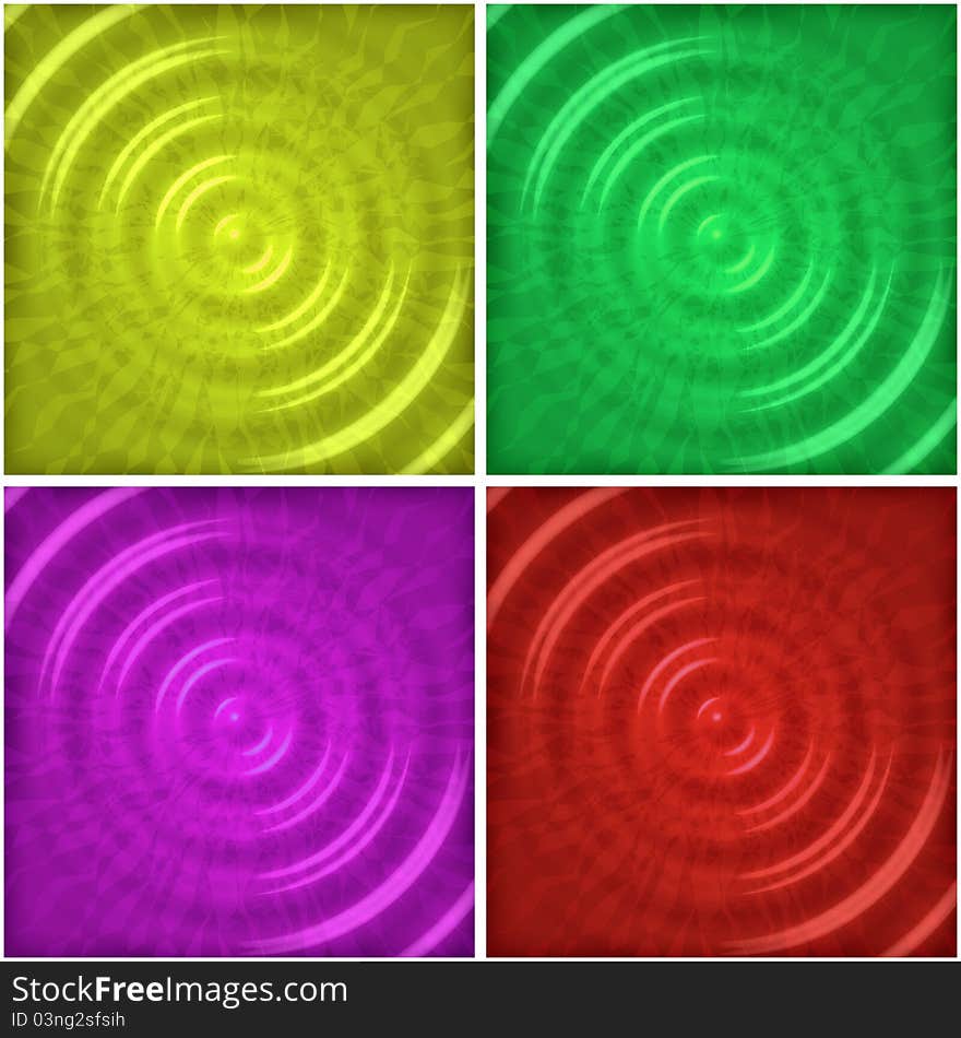 Set abstract square backgrounds, circles and curves. Set abstract square backgrounds, circles and curves