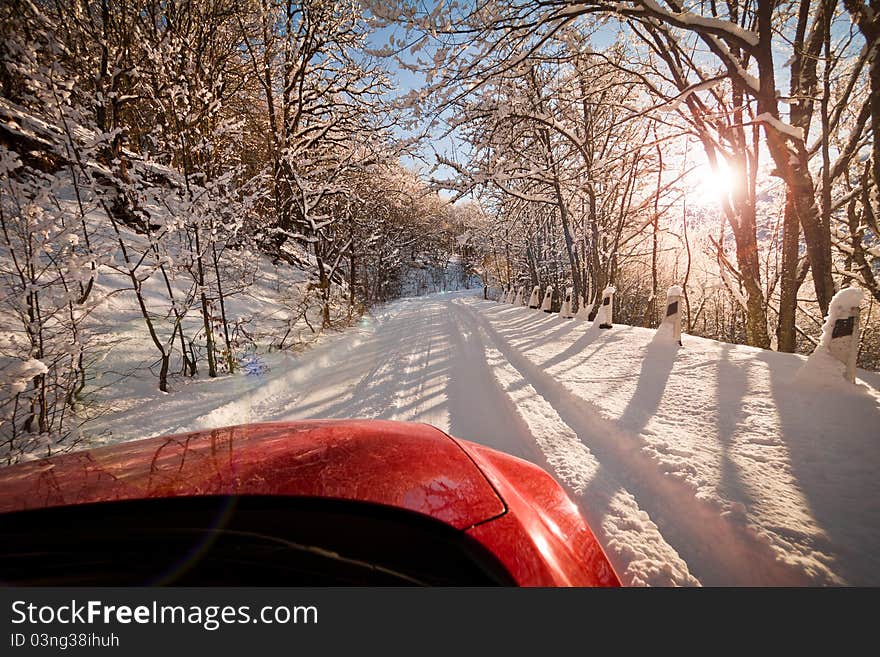 Snowy road