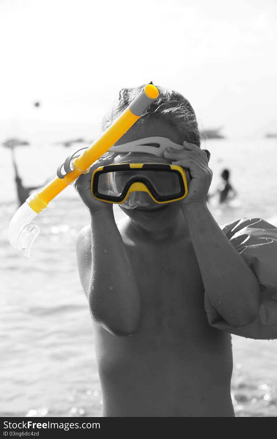 Baby Snorkeling