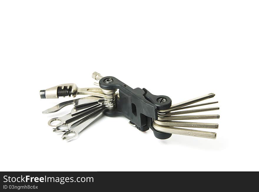 Bicycle tool on a white background