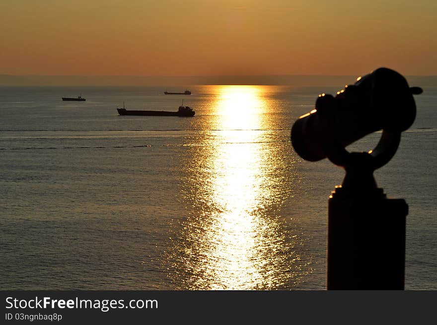 Telescope Watchin At The Sea