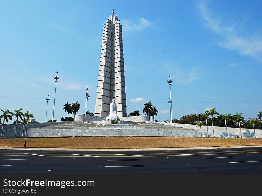 Monument to the communist revolution that overthrew the Batista regime and severed all contact with America and their allies. Monument to the communist revolution that overthrew the Batista regime and severed all contact with America and their allies.