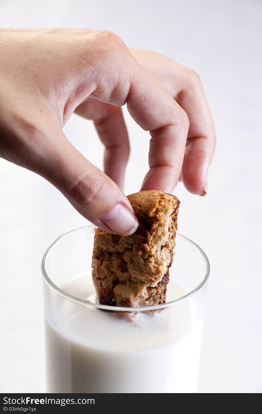 Home Made Cookies And Milk