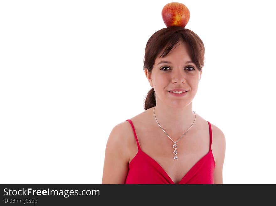 Young woman with fruit