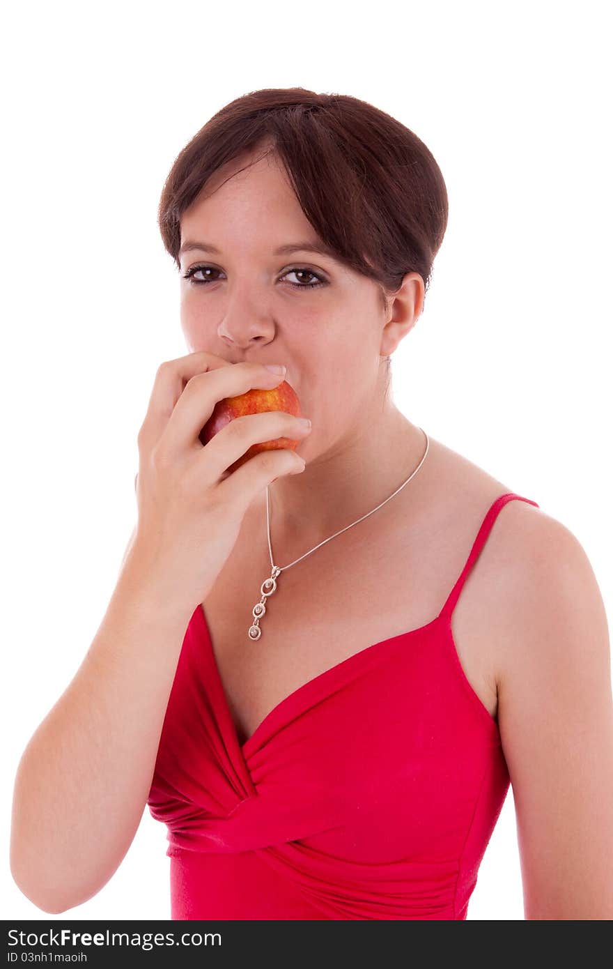 Young woman with fruit