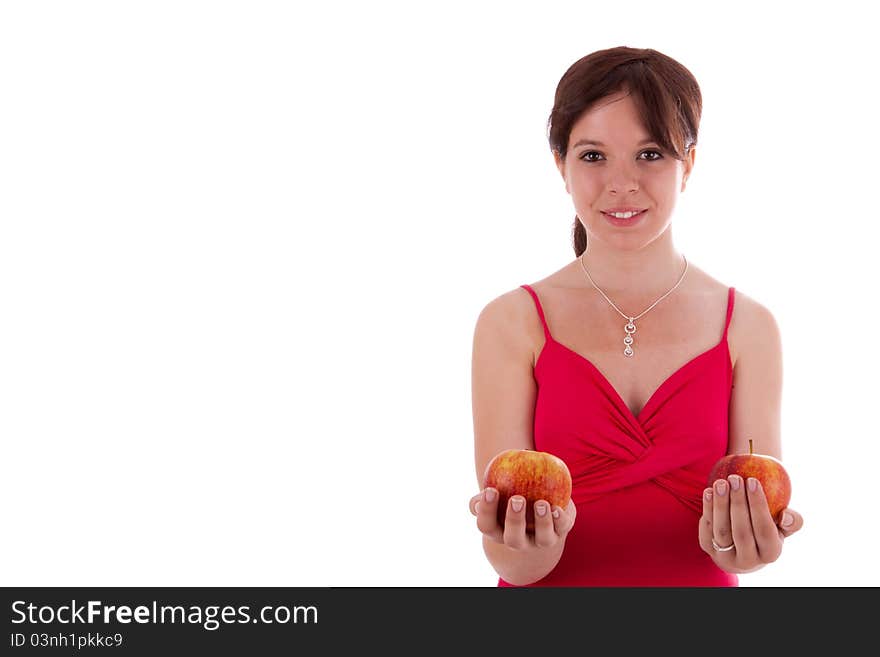 Young Woman With Fruit