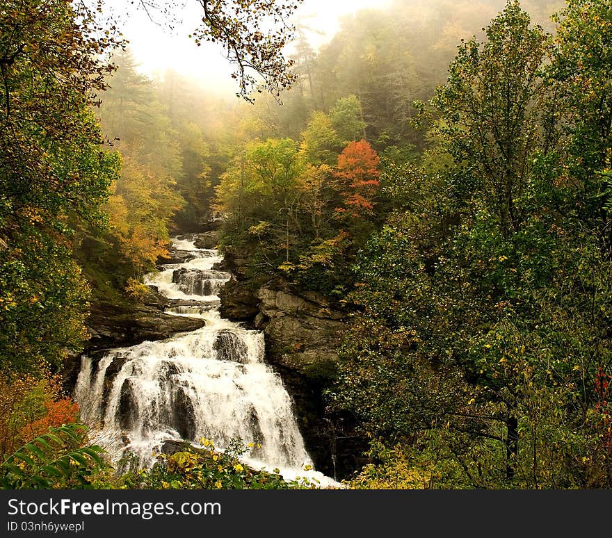 Waterfall in the Mist