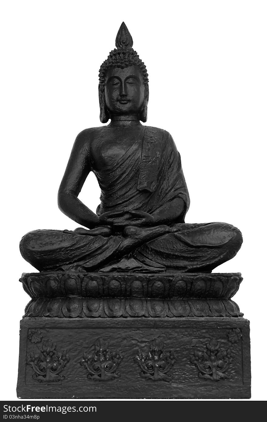 Details of a statue of buddha