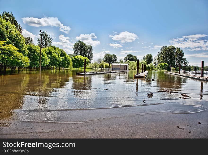 Flooded Boat Launch