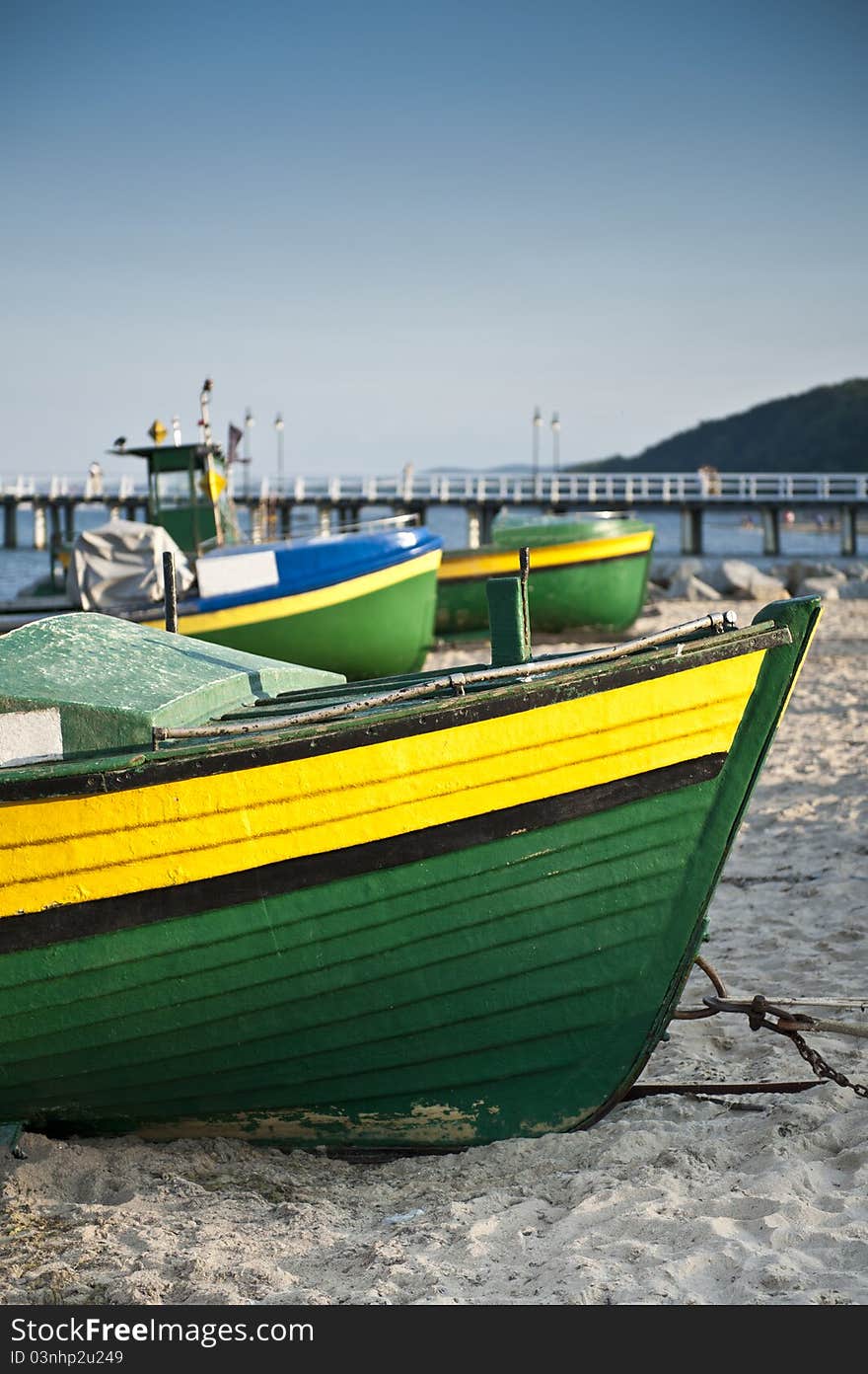 Fishing boat on the seaside