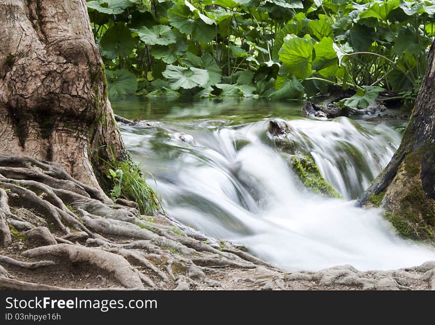 Stream in Plitvice in Croatia. Stream in Plitvice in Croatia