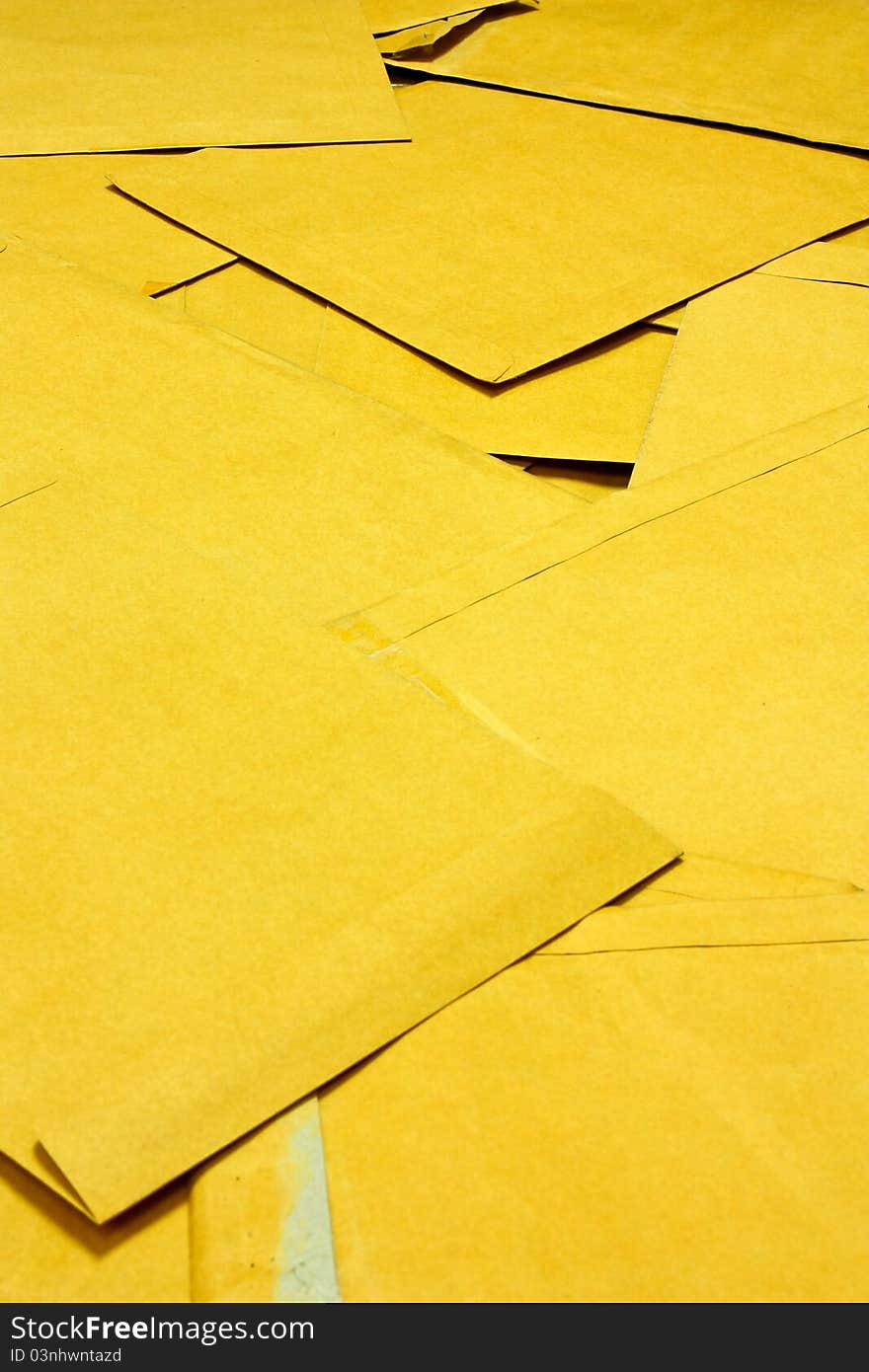 Brown Envelope document on background