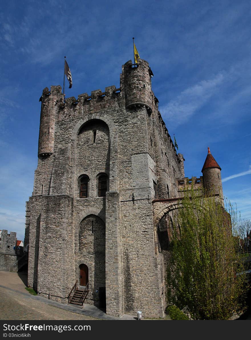 Gravensteen castle. Gent in Belgium. Gravensteen castle. Gent in Belgium