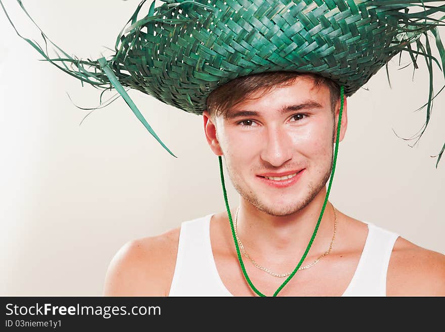 Handsome man wearing a hat