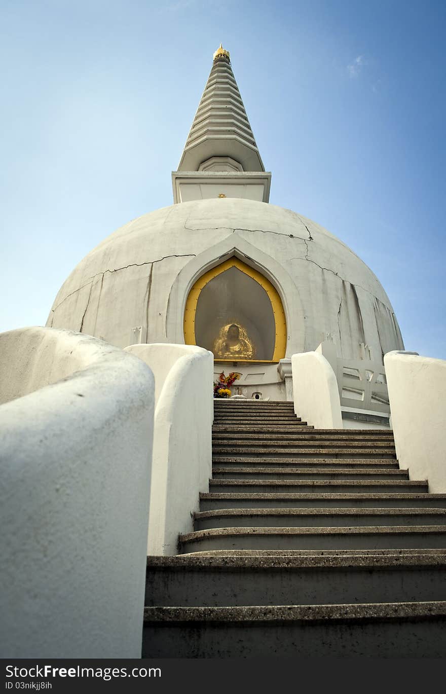 Step into the Buddha stupa