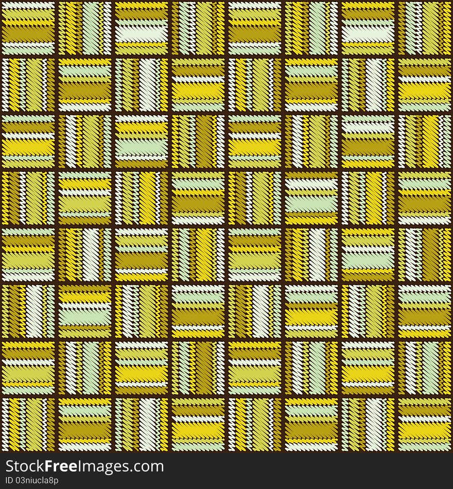 Seamless Retro Mosaic Pattern