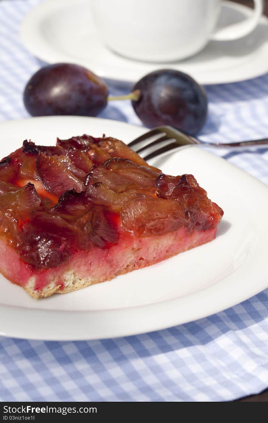 Gourmet fruit cake - plum cake