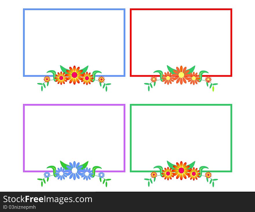 Rectangular frames with floral patterns, suitable for your photos. Frames can also be used to create Web sites, books, leaflets and brochures. Rectangular frames with floral patterns, suitable for your photos. Frames can also be used to create Web sites, books, leaflets and brochures.