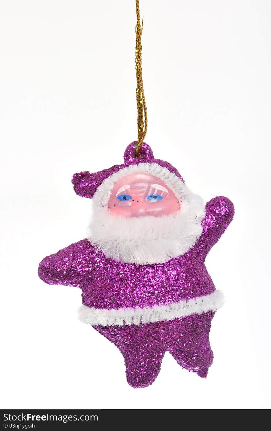 Toy for embellishment New Year fir tree figure. Toy for embellishment New Year fir tree figure