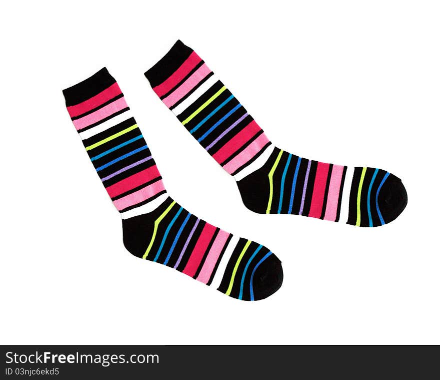 New Multicolor Striped Cotton Socks